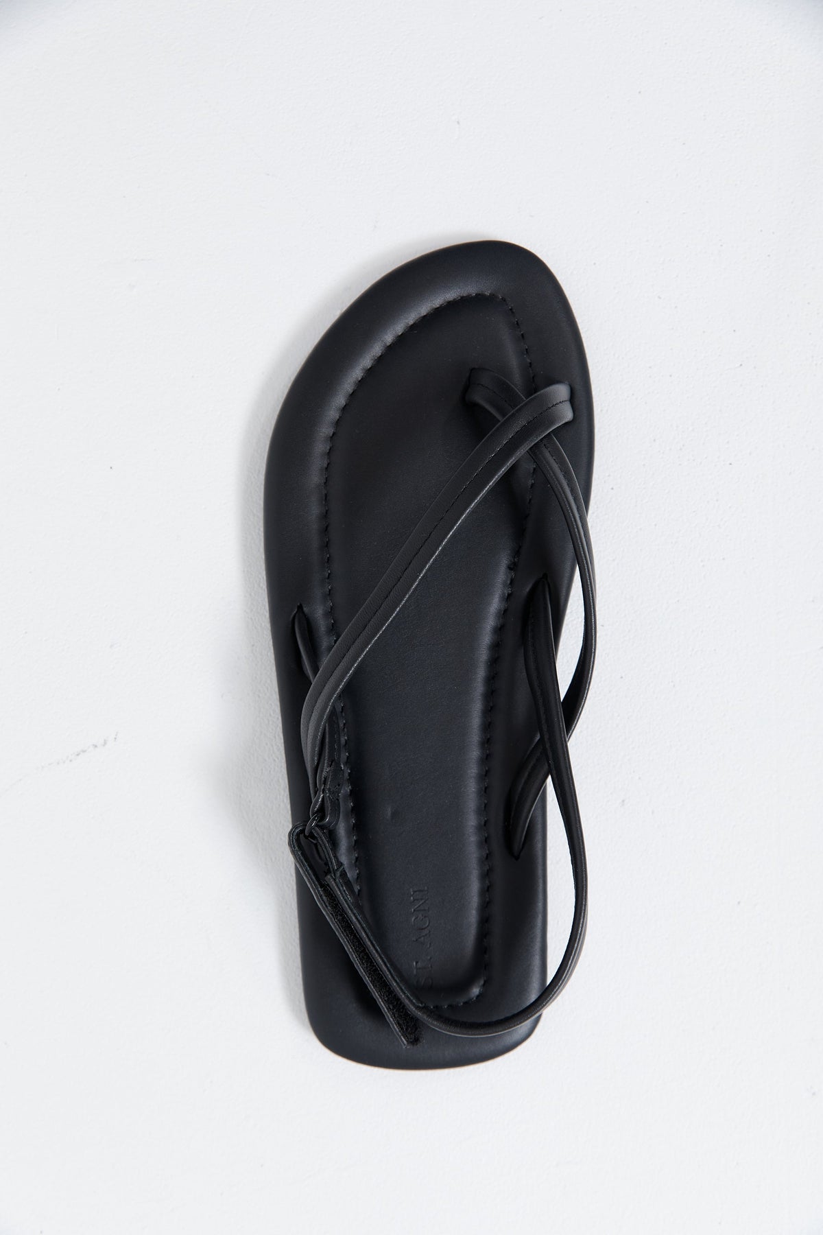 Cross Detail Sandal - Black