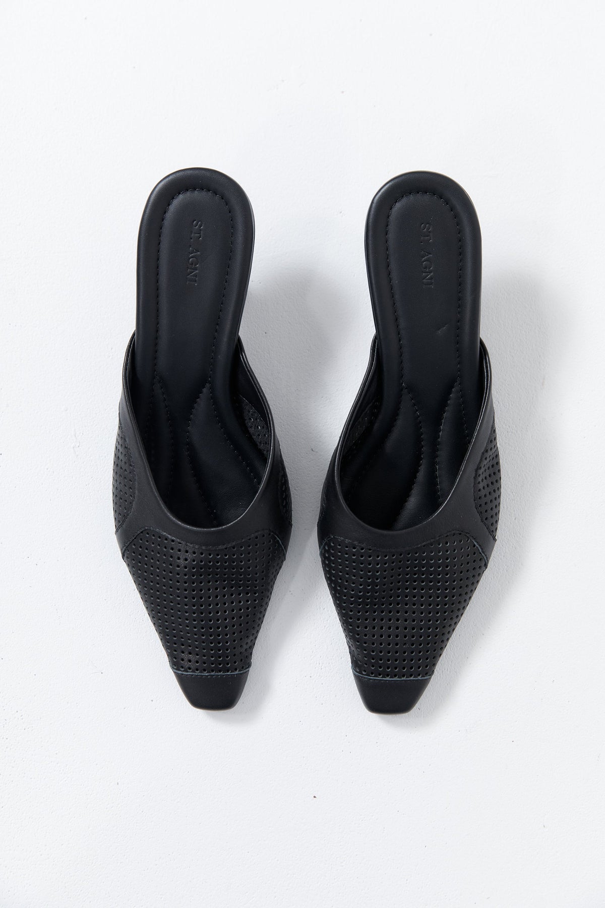 Perforated Heel - Black