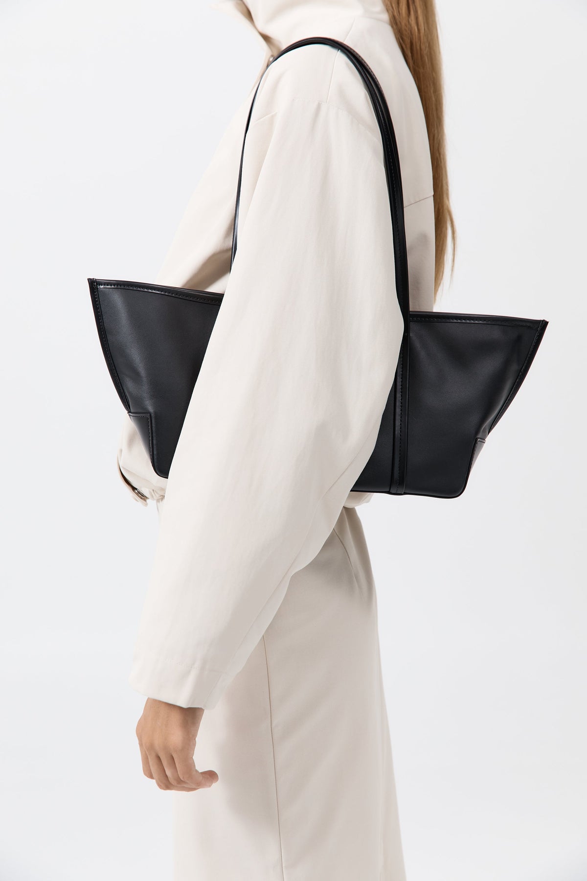 Slim Bateau Tote - Black