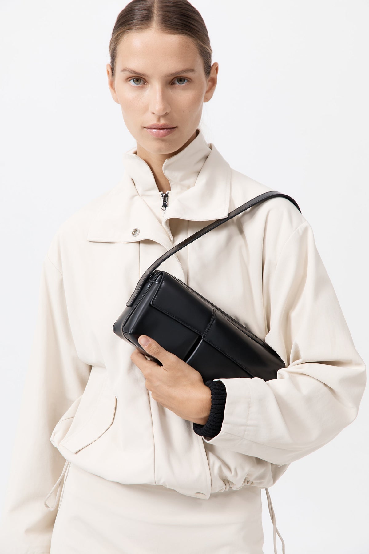 90s Utility Shoulder Bag - Black