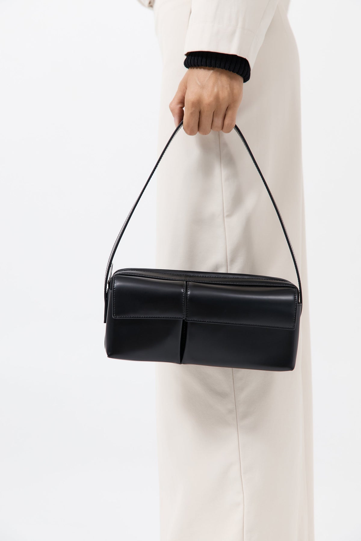 90s Utility Shoulder Bag - Black