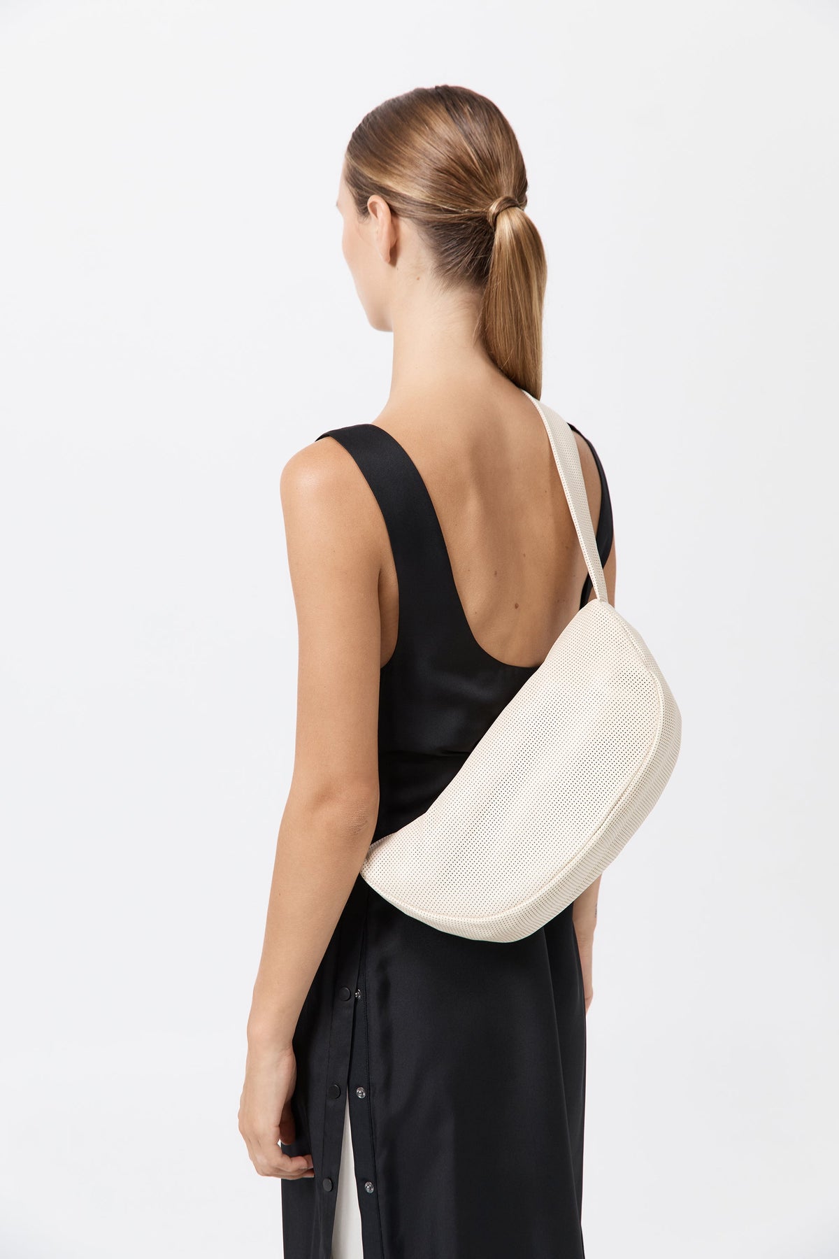 Perforated Crescent Bag - Tofu