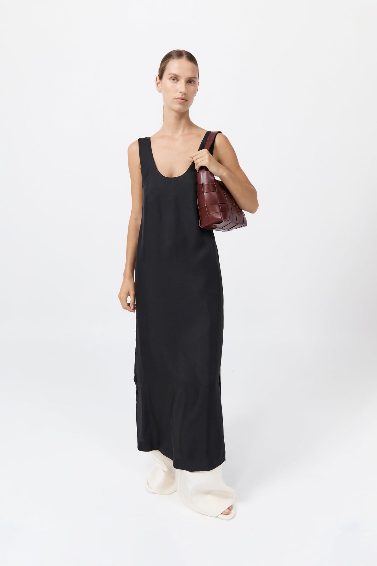 Woven Mini Tote - Plum