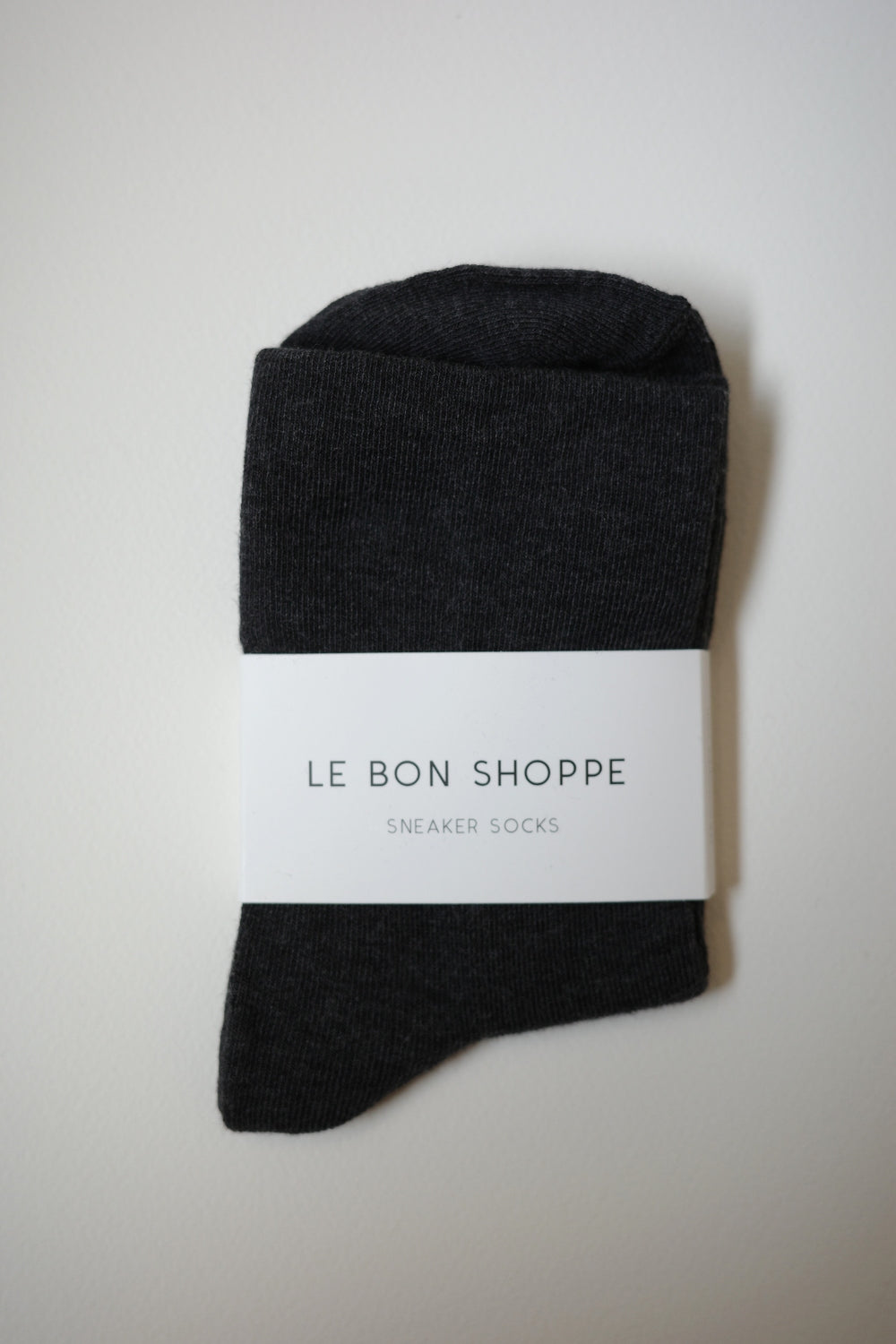 Sneaker Socks By Le Bon - Heather Black