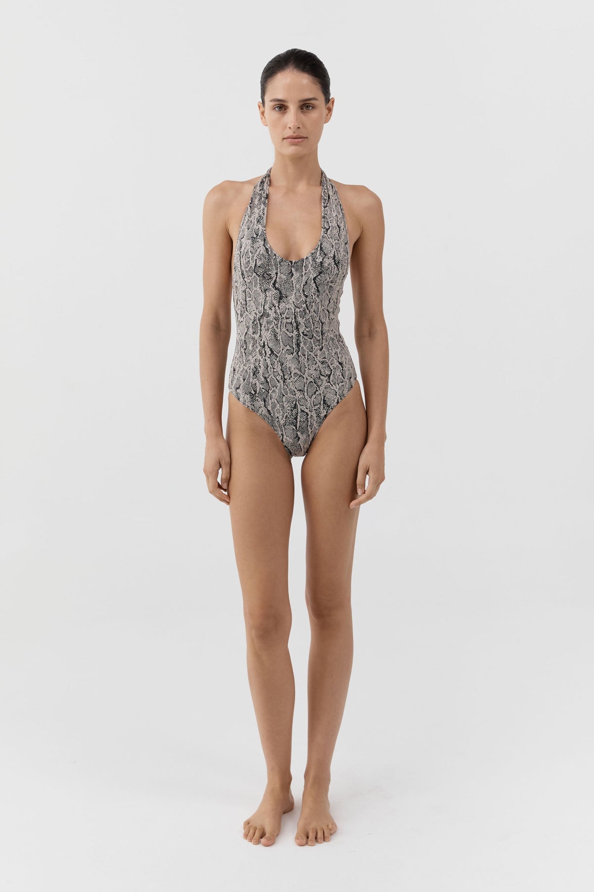 90s Halter One Piece - Python