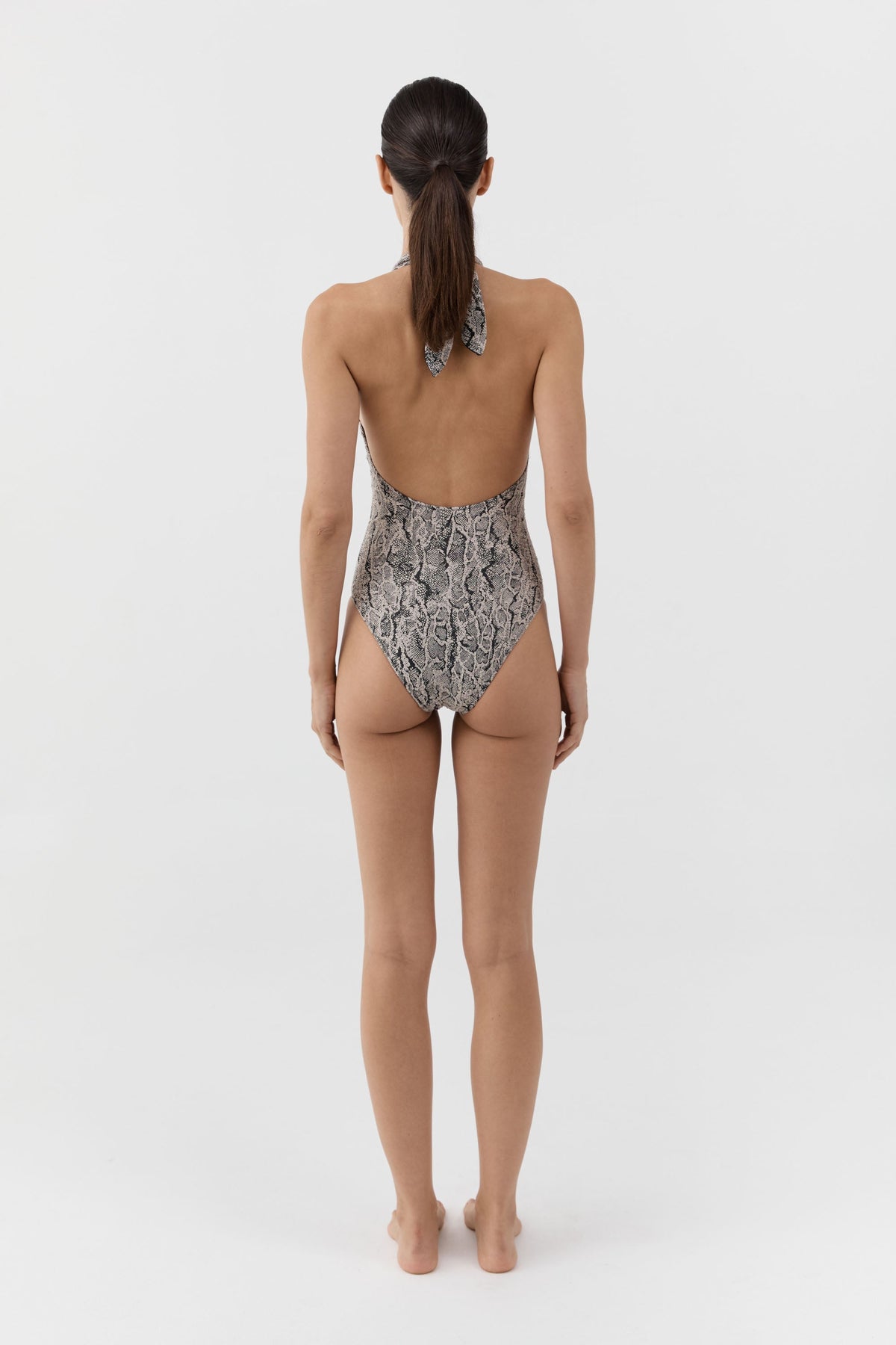 90s Halter One Piece - Python