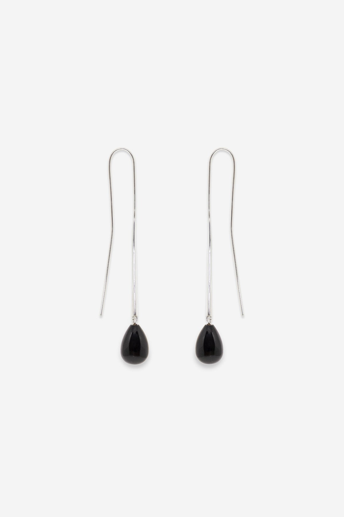 Cusp Onyx Earrings - By Nina Gordon