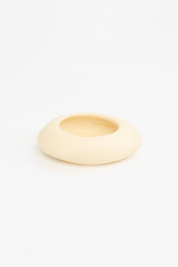 Medium Rock Bangle by Dinosaur Designs - Cream