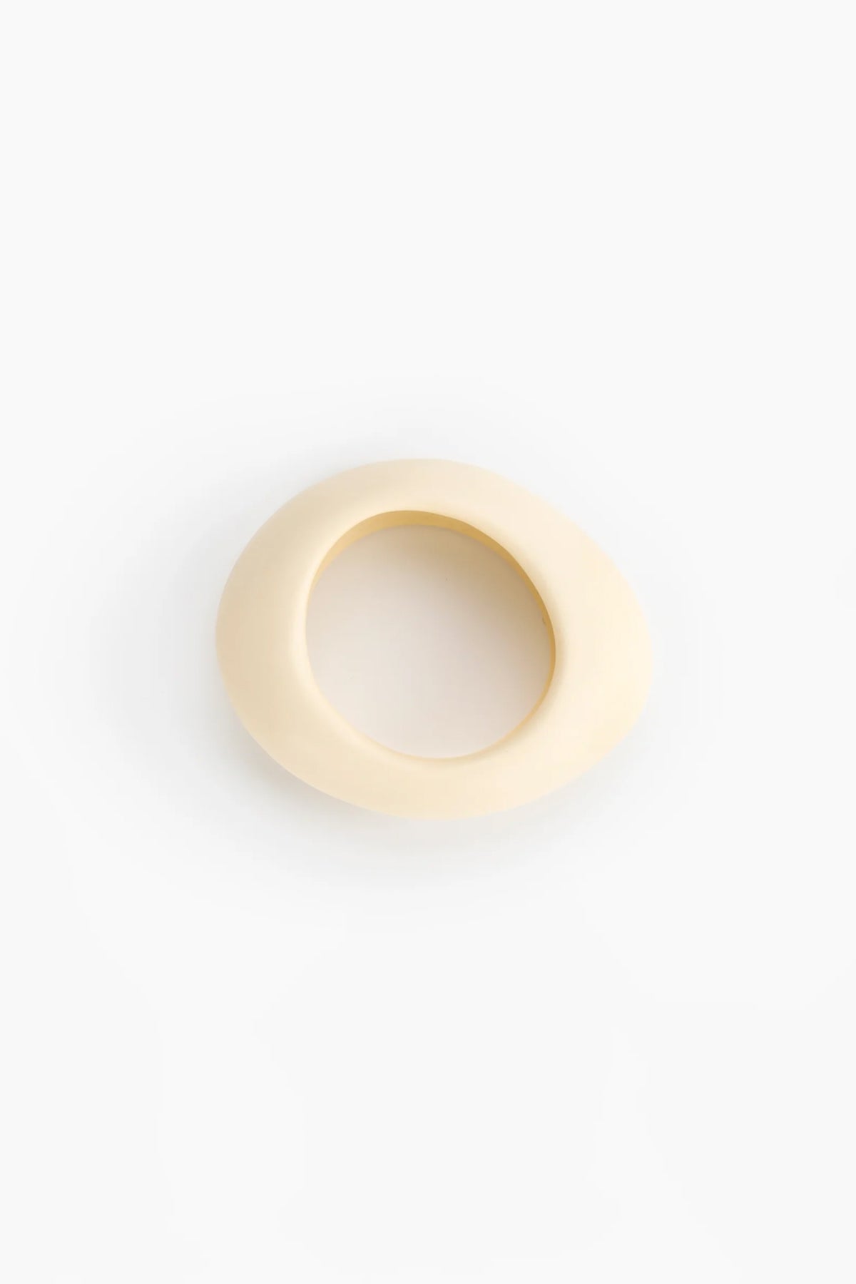Medium Rock Bangle by Dinosaur Designs - Cream