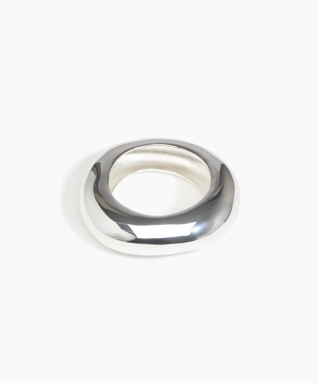 Large Drift Bangle by Dinosaur Designs - Silver