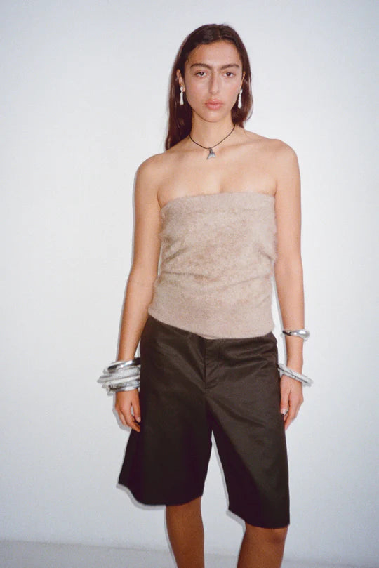 Large Drift Bangle by Dinosaur Designs - Silver