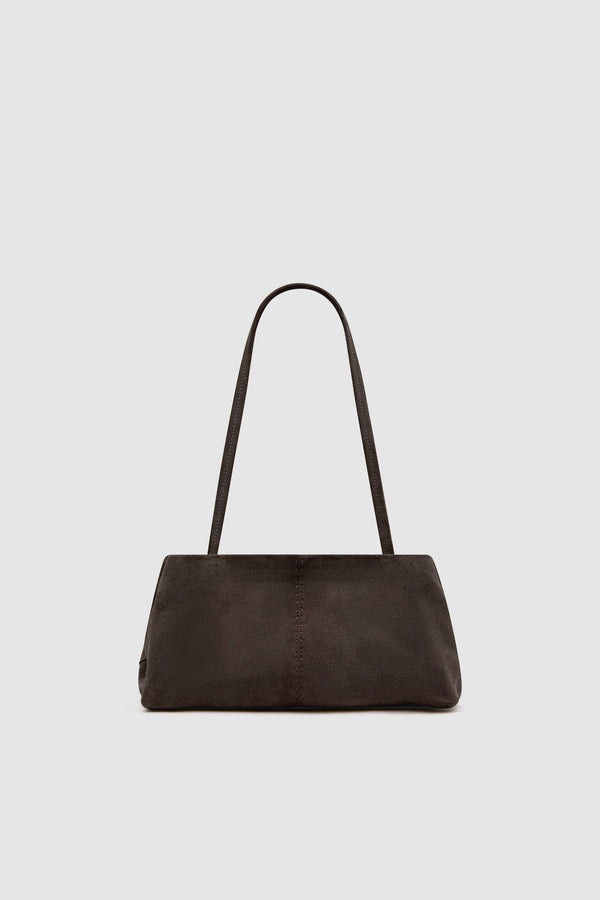 Suede Origami Tote - Coffee