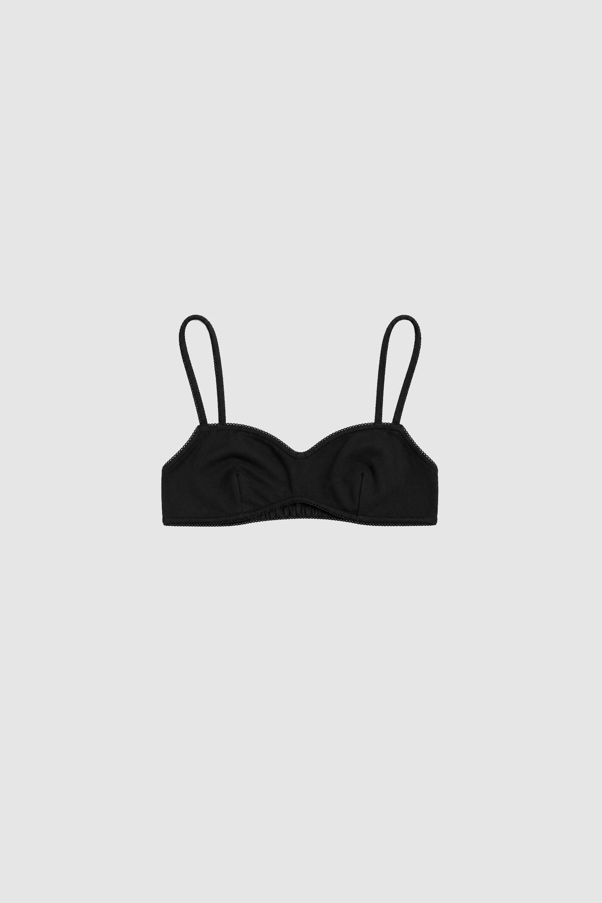 Pointelle Bralette - Black