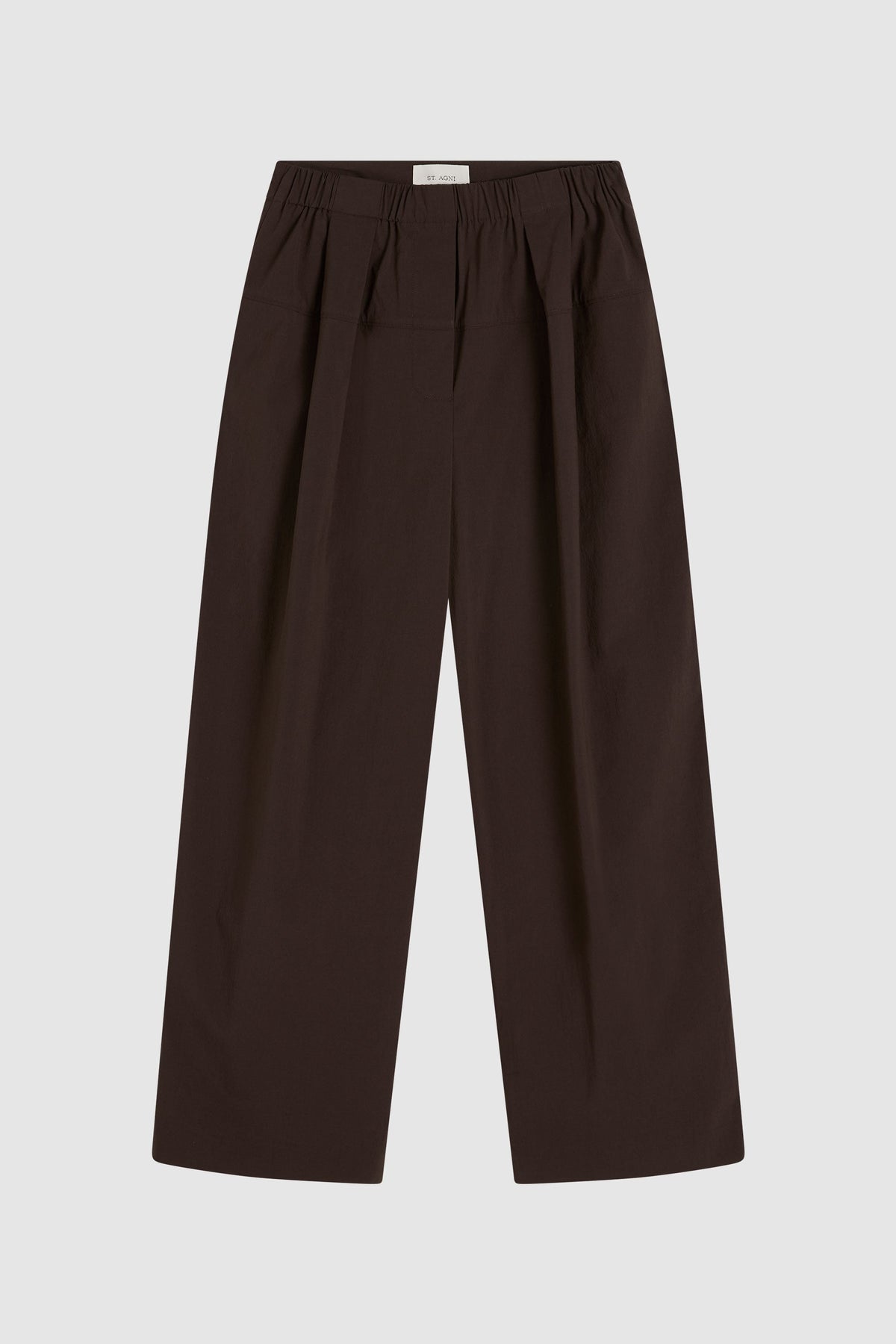 Relaxed Pleat Pants - Bark