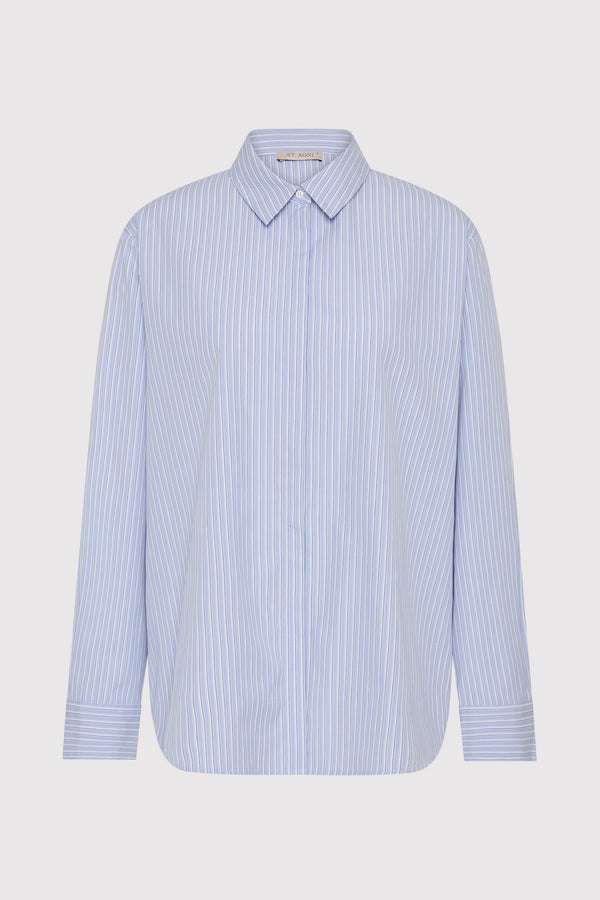 Classic Shirt - Pale Blue Stripe