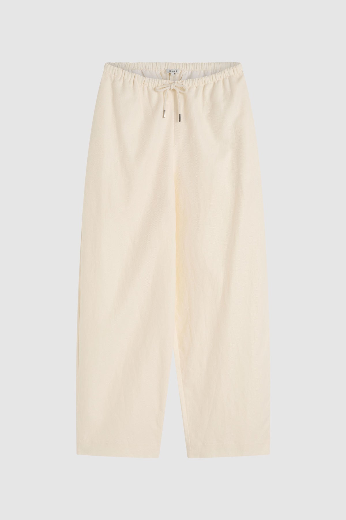 Fine Drawstring Relaxed Pants - Ivory