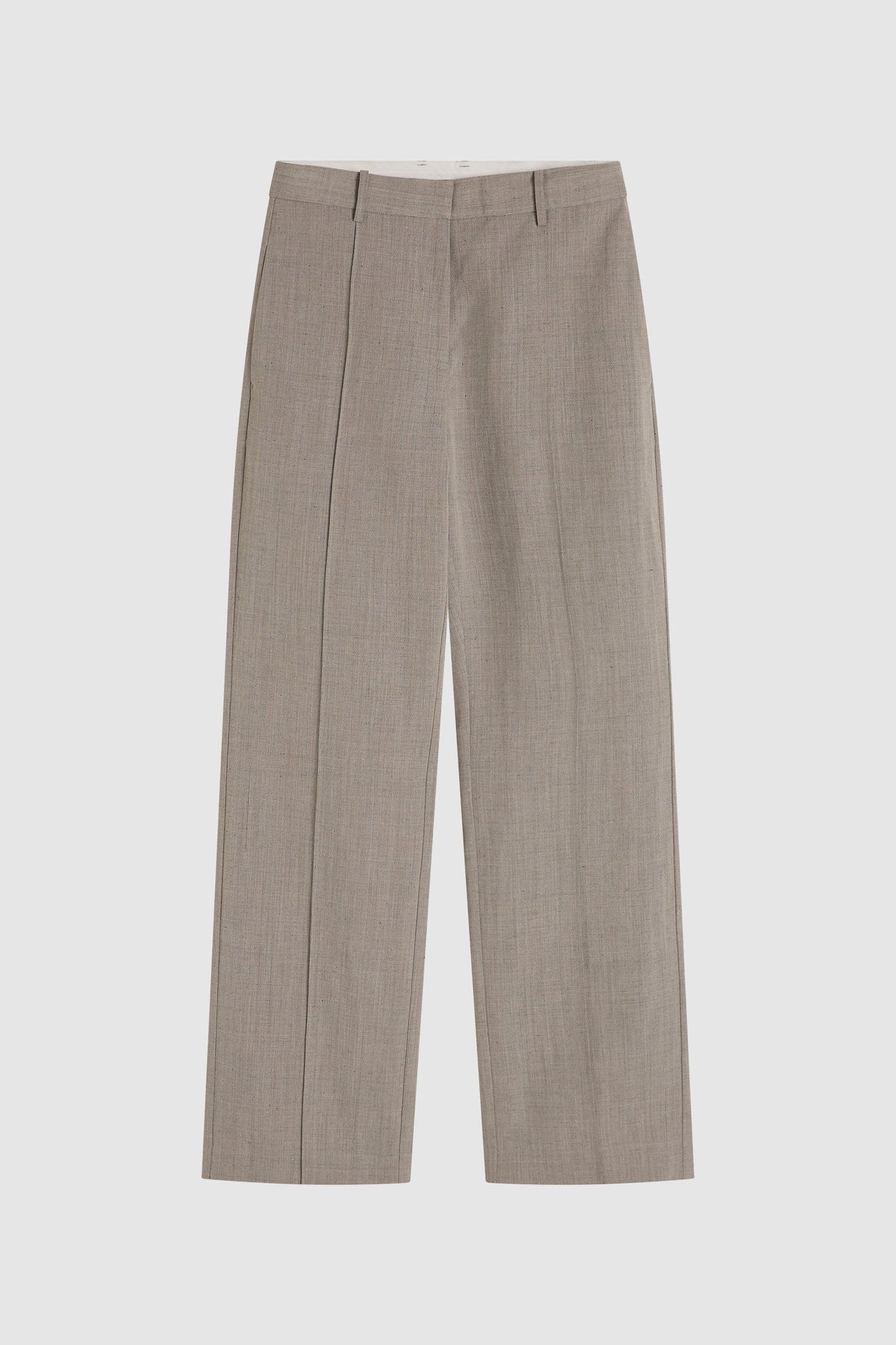 Classic Pintuck Pants - Pebble Melange
