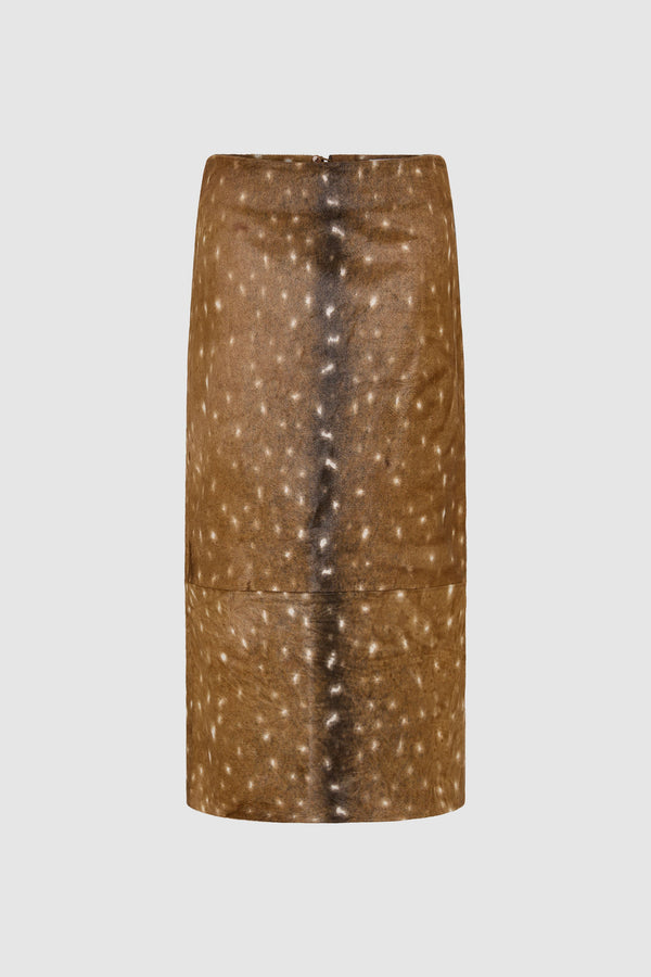 PRE-ORDER: Fawn Pencil Skirt - Almond