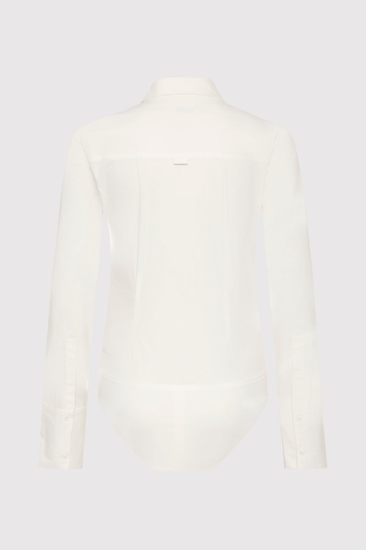 Classic Shirt Bodysuit - White