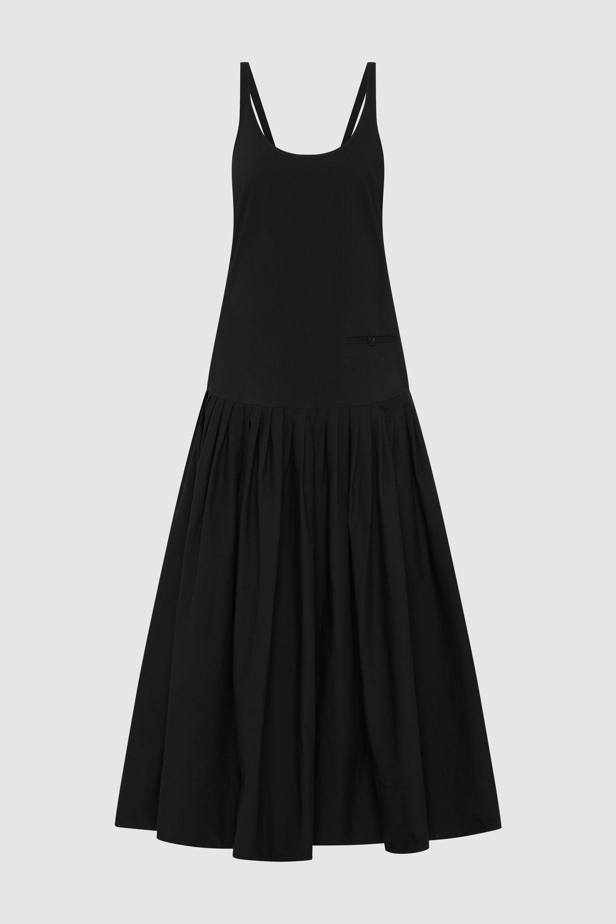 st agni vas pleat dress St. Agni Relaxed Pleat Dress in White