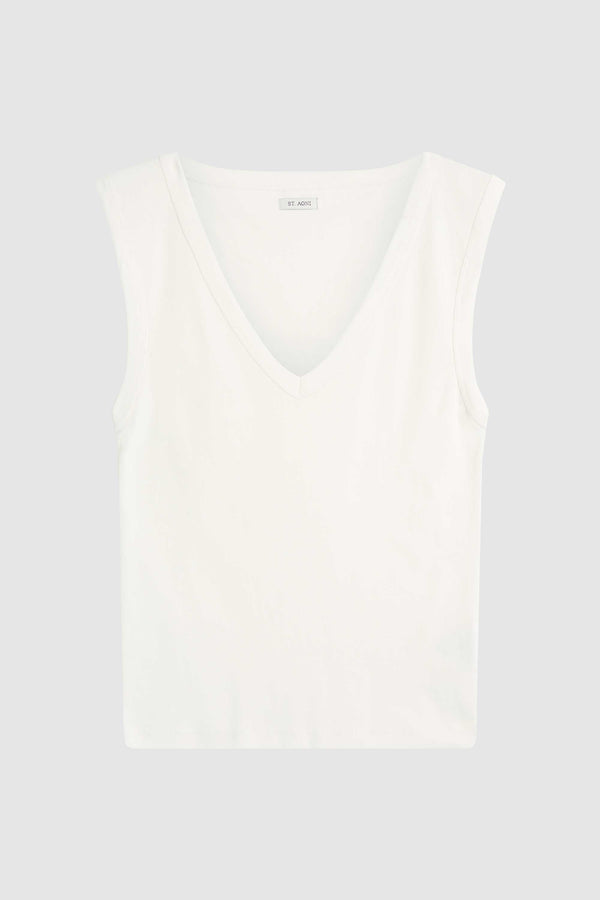 Organic Cotton 90s Top - White