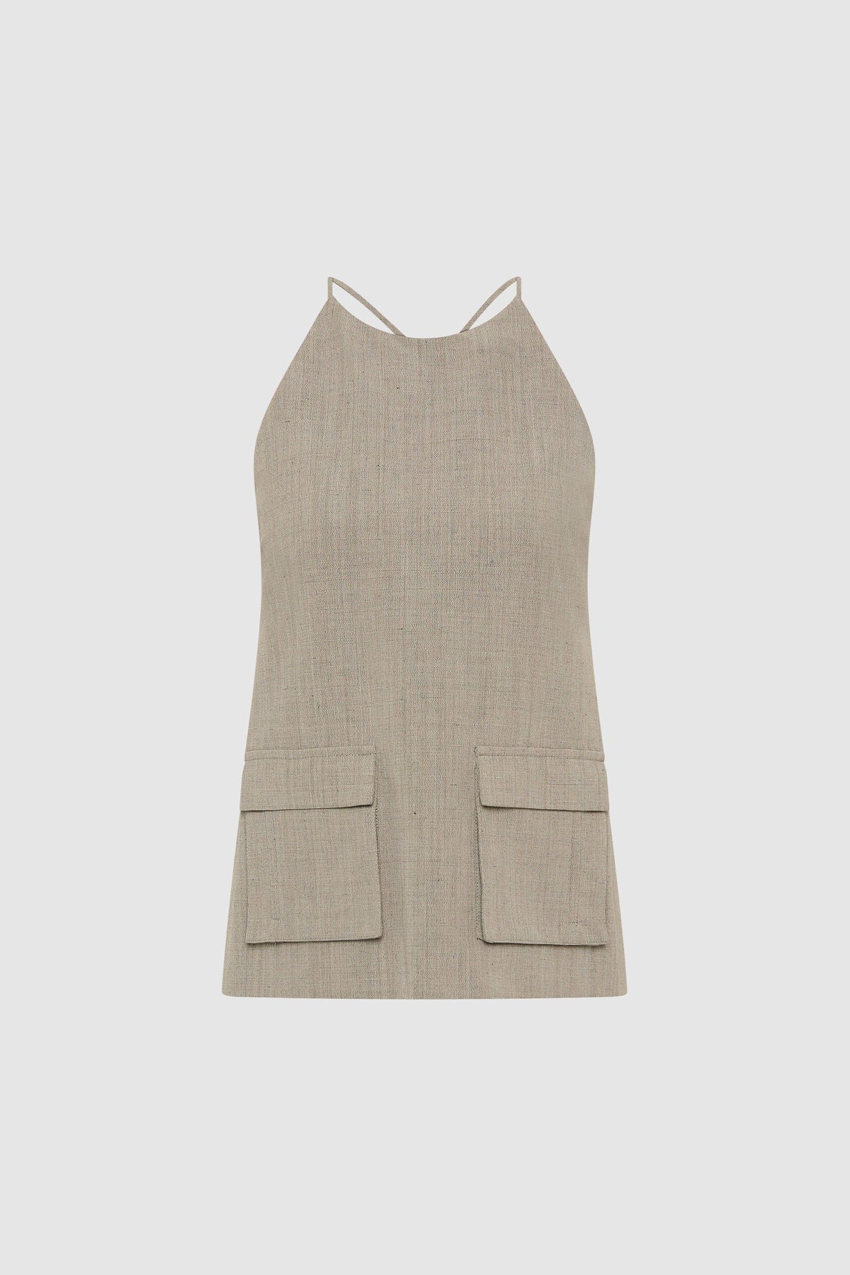 Utility Backless Top - Pebble Melange