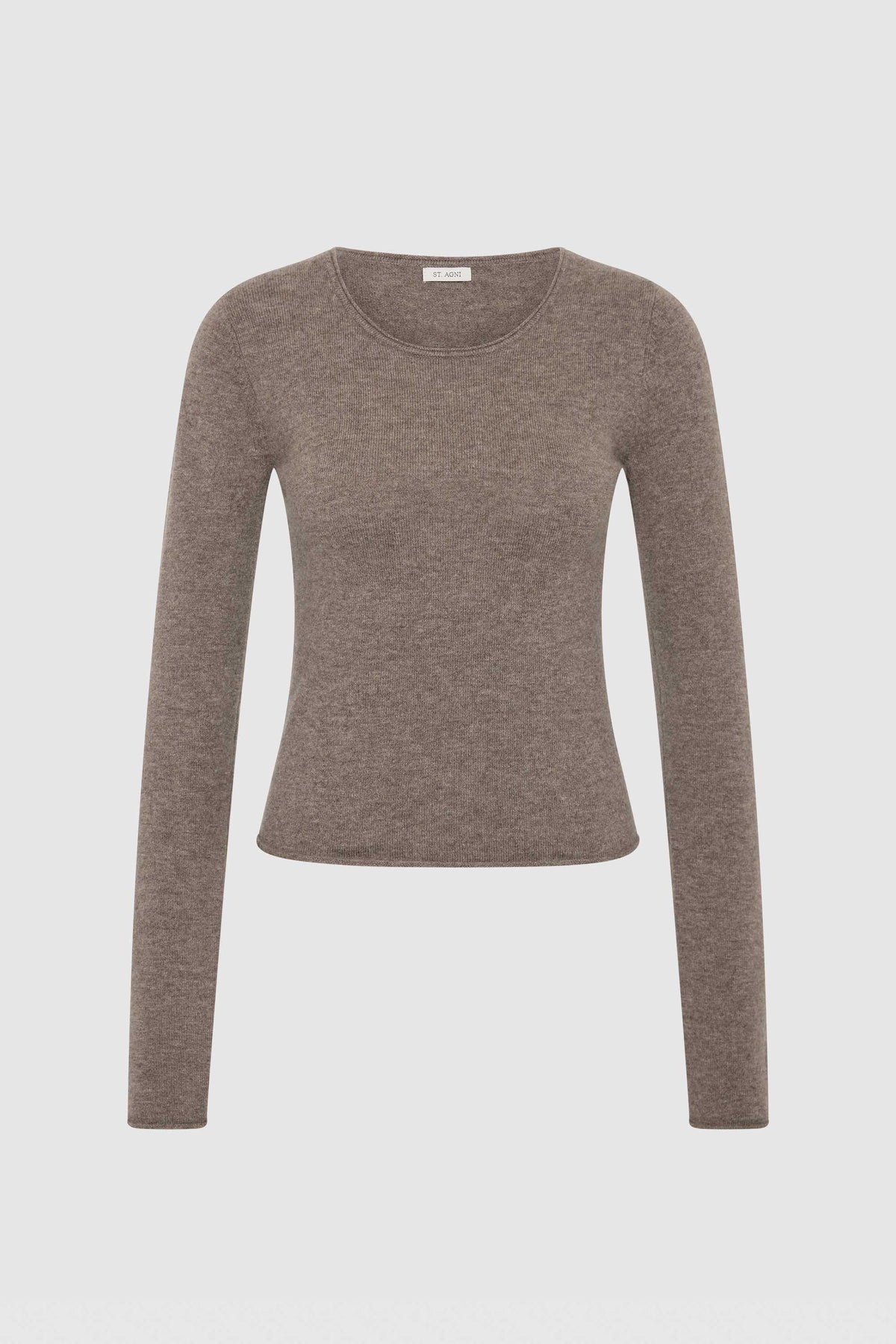 Fine Merino Wool Long Sleeve Top - Vapor
