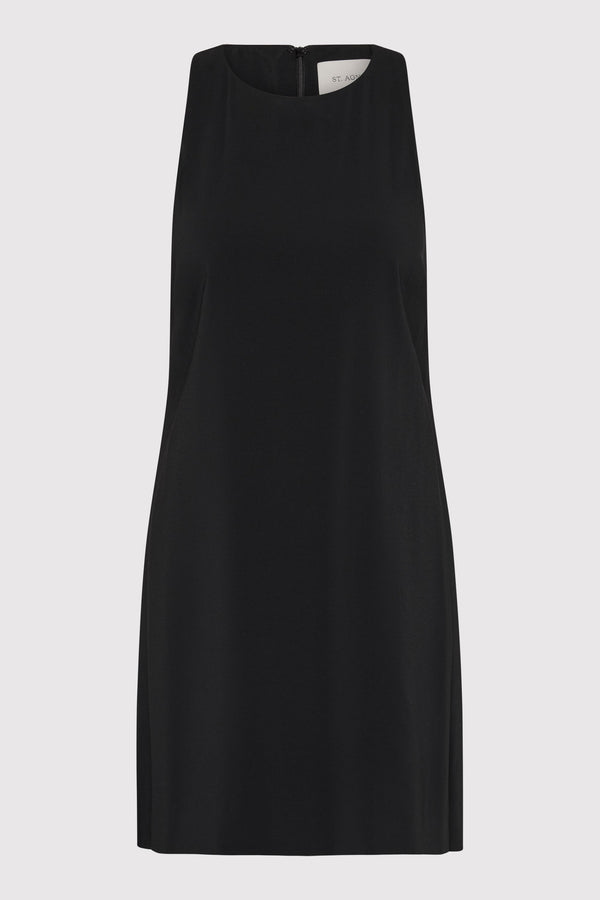 Cut Away Shift Dress - Black