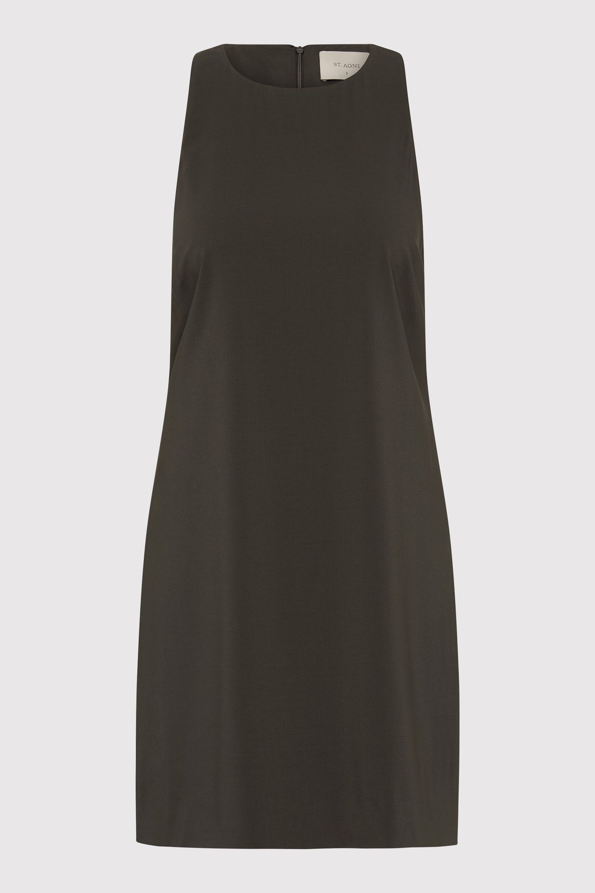 Cut Away Shift Dress - Black Olive