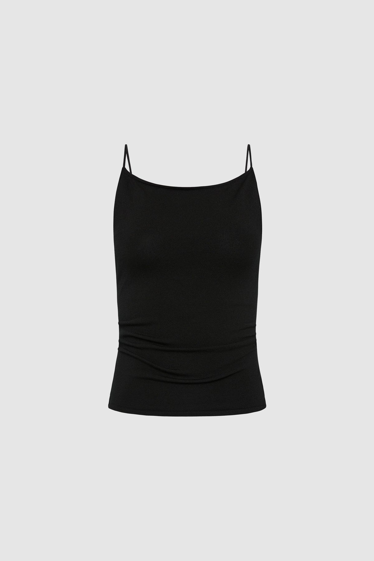 Twist Back Knit Top - Black