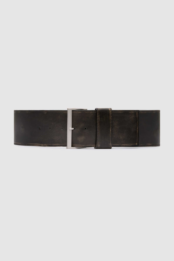 PRE-ORDER: Brushed Wide Classic Belt - Black