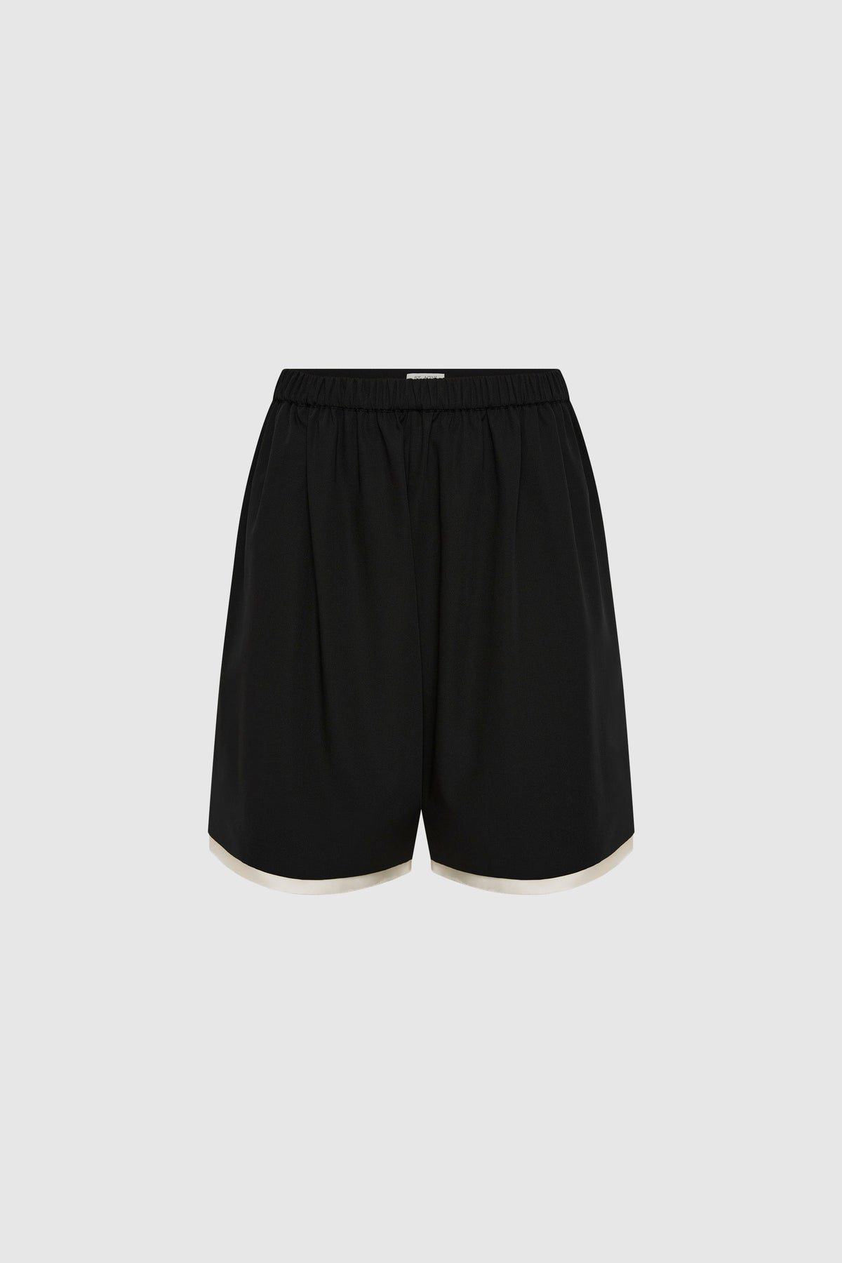Layered Bermuda Shorts - Black - Ghost