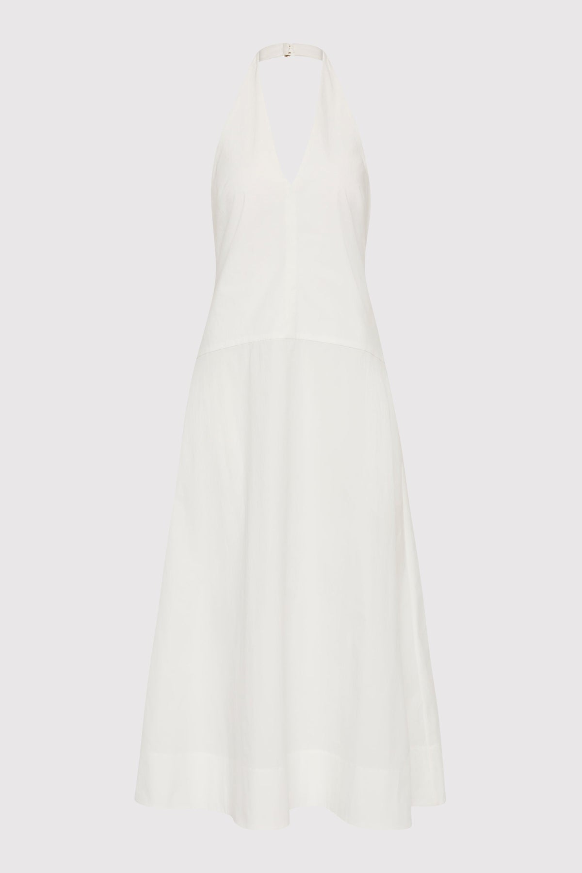 St. Agni | Halter Plunge Dress - White St. Agni | Halter Plunge Dress - White