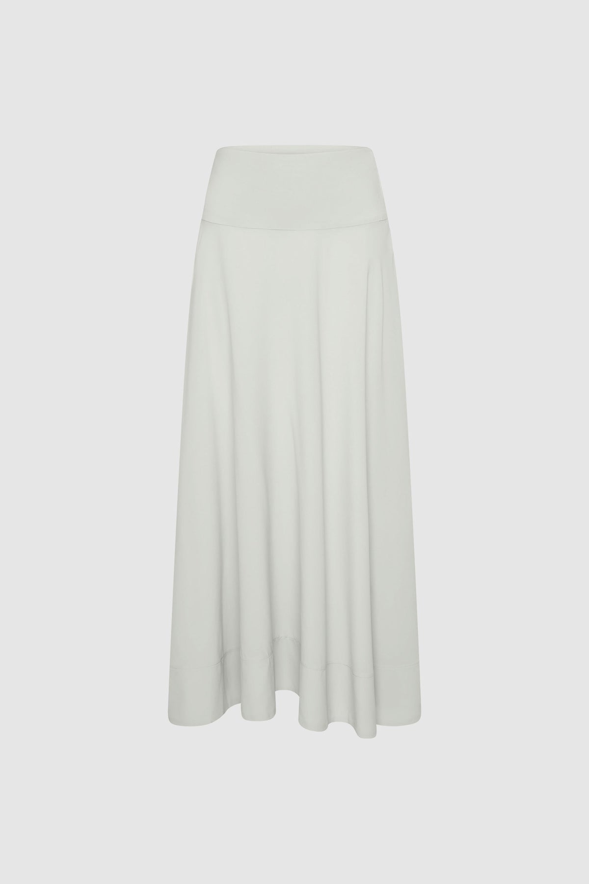 Fluid Circle Hem Skirt - Silver