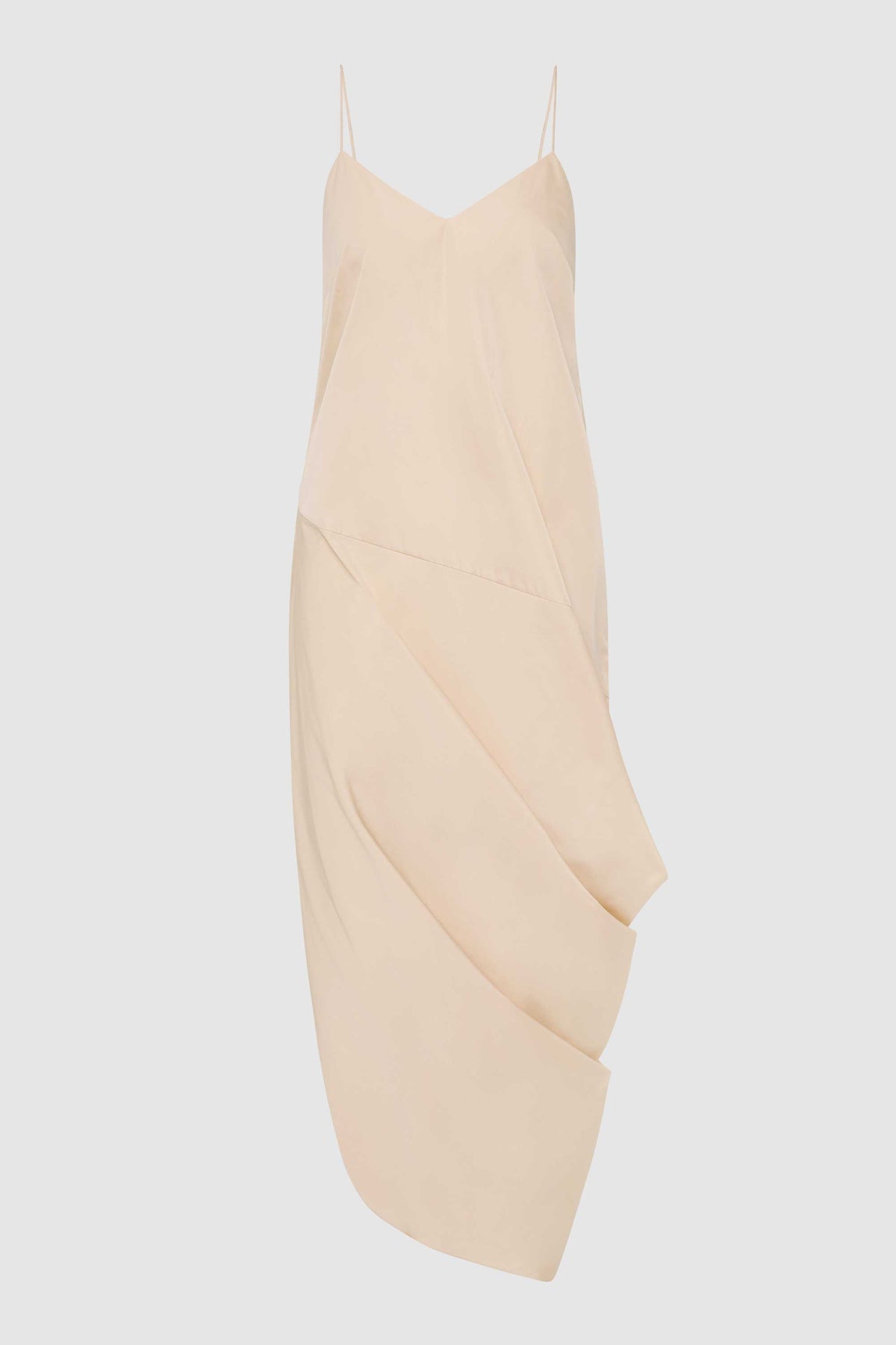 Paper Taffeta Drape Dress - Pink Salt
