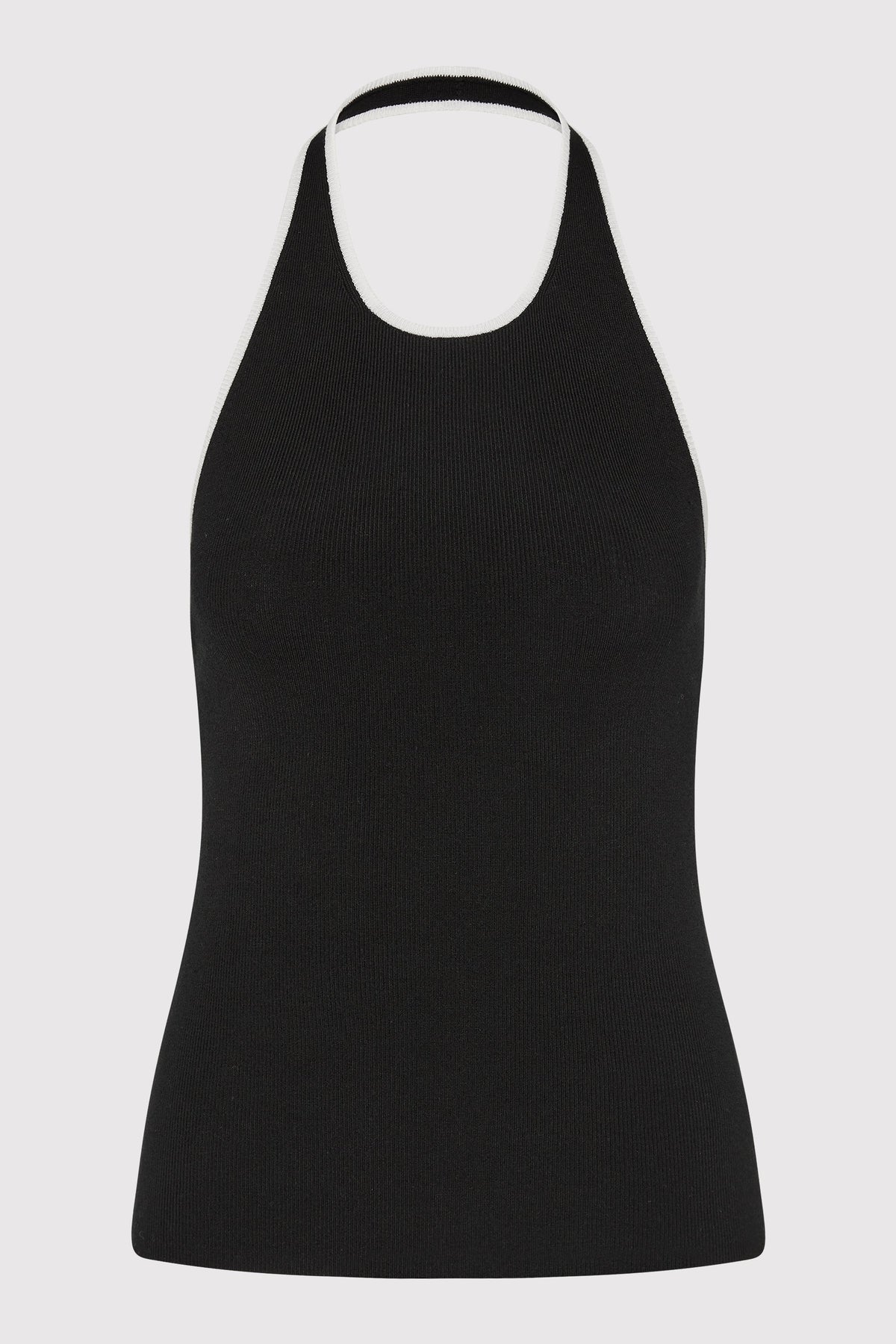 Fine Line Halter Top - Black