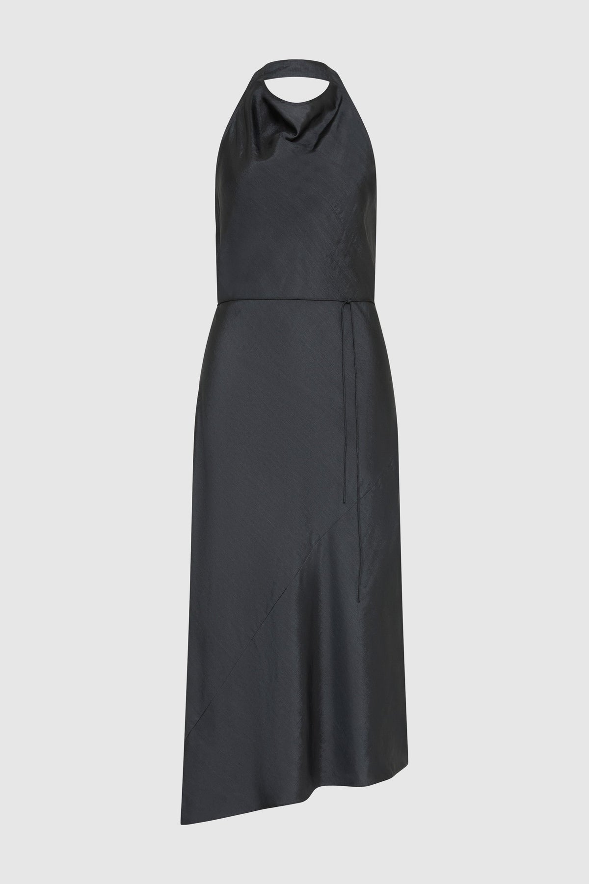 Silk Wrap Dress - Washed Black