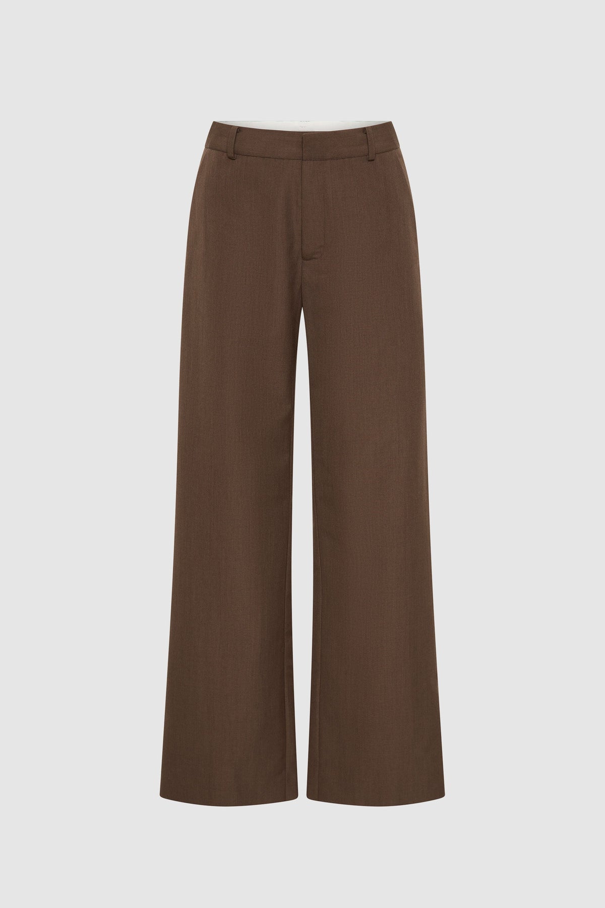 Silk Canvas Carter Trousers - Mud