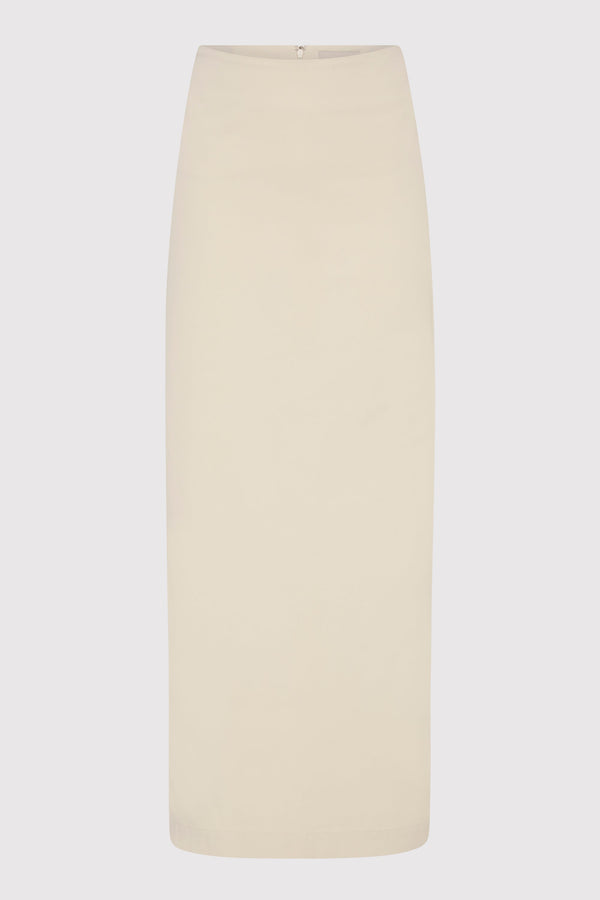 Minimal Column Skirt - Putty