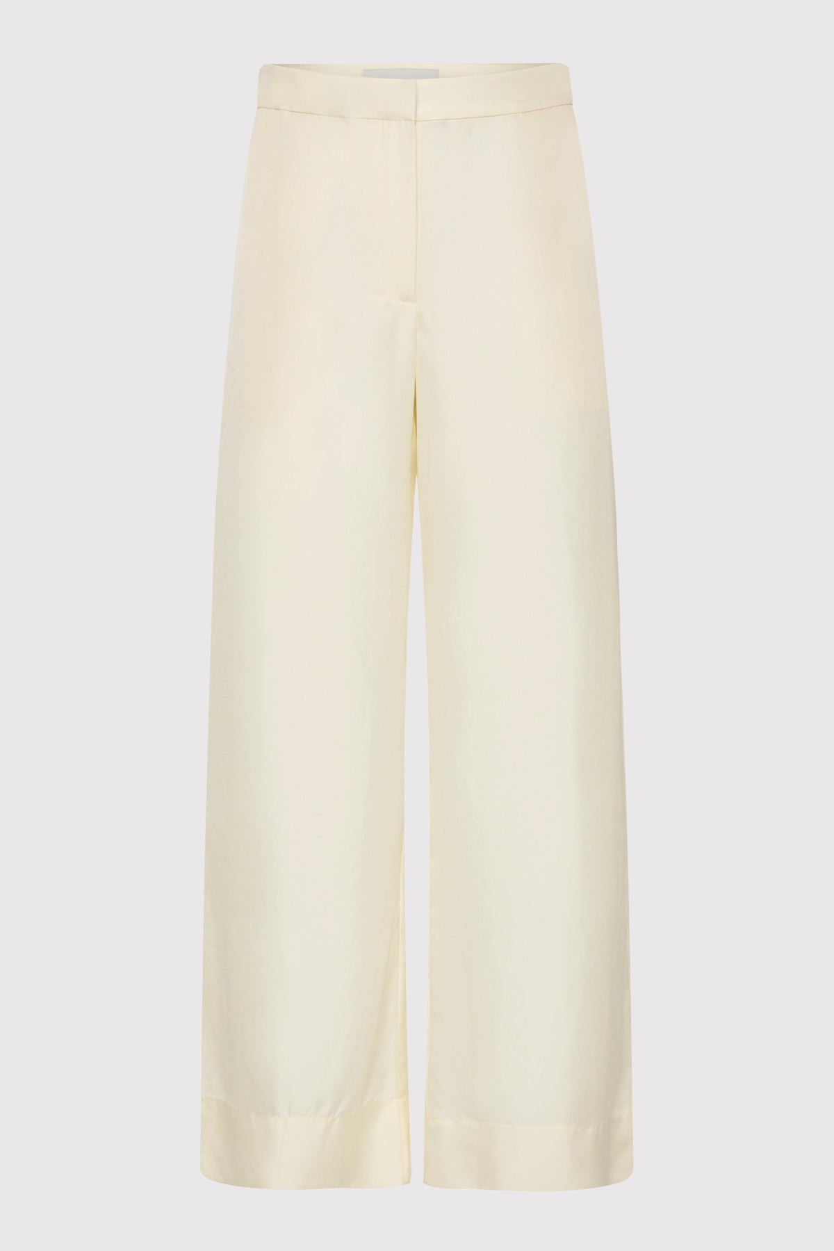Silk Twill Pants - Milk
