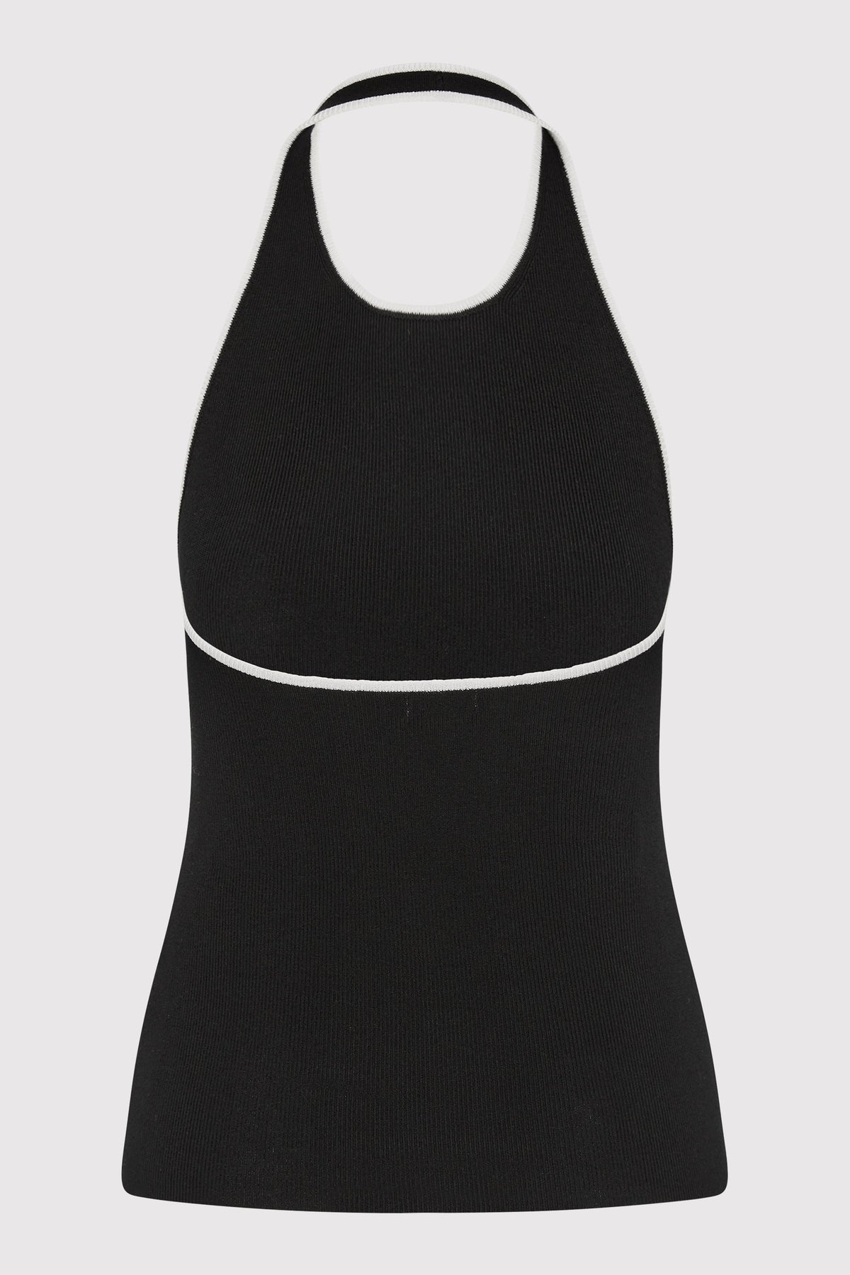 Fine Line Halter Top - Black