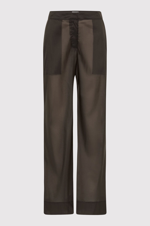Tailored Transparent Pants - Black Olive