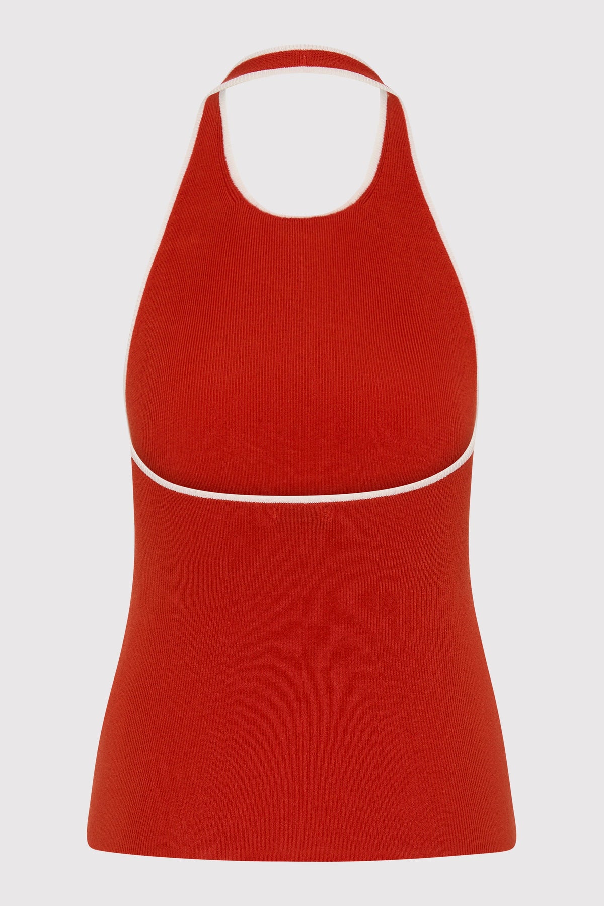 Fine Line Halter Top - Red