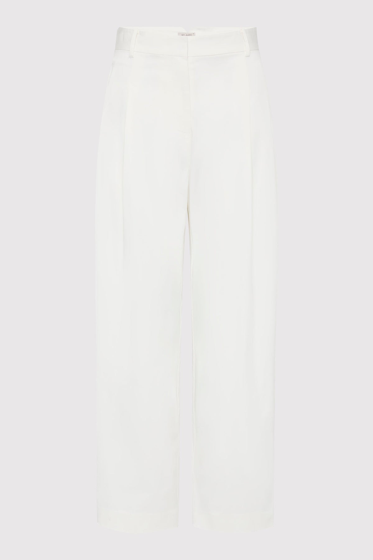 Cotton Barrel Leg Pants - Milk