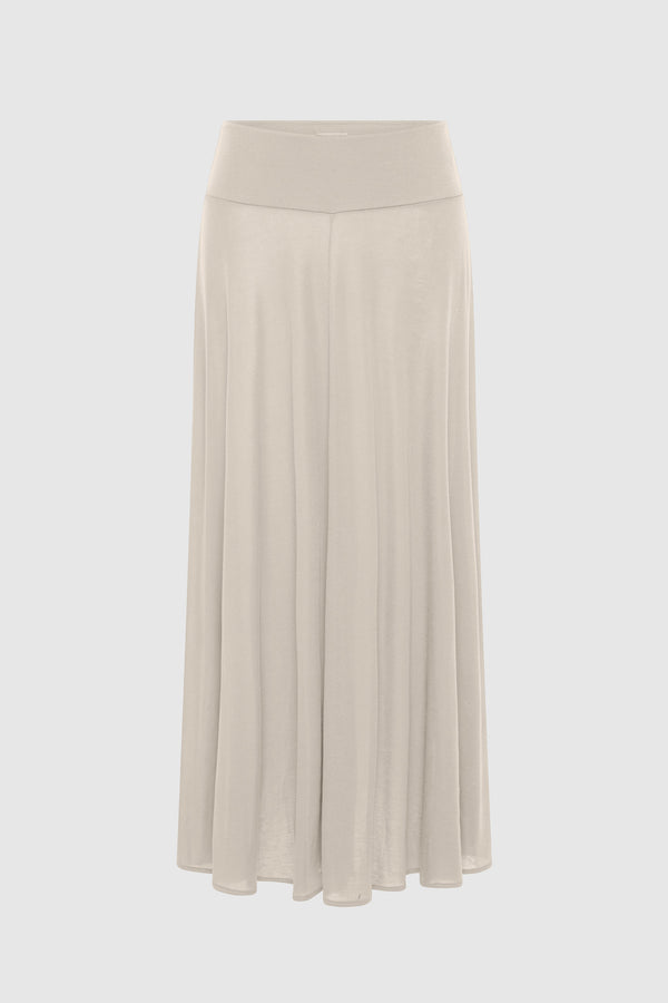 Fluid Jersey Skirt - Soft Ash