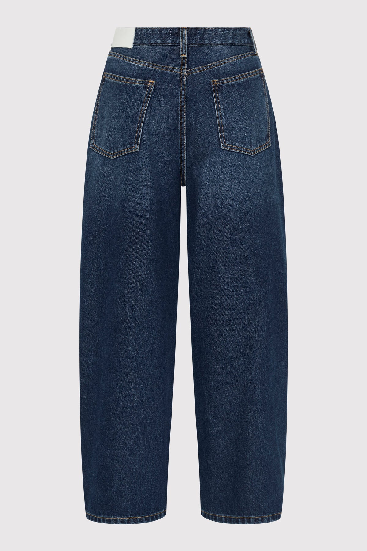 Mid Rise Balloon Jeans - Dark Indigo