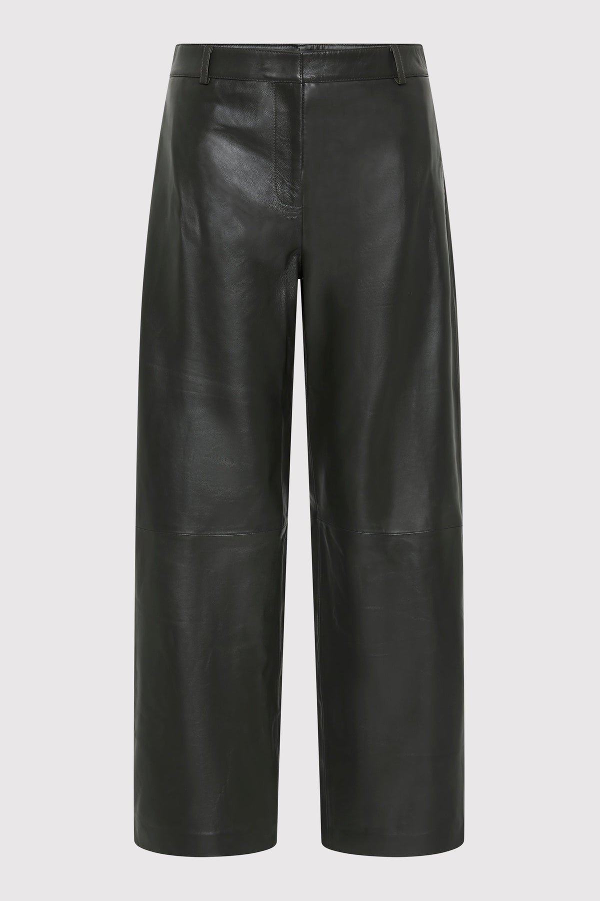 Leather Balloon Pants - Khaki
