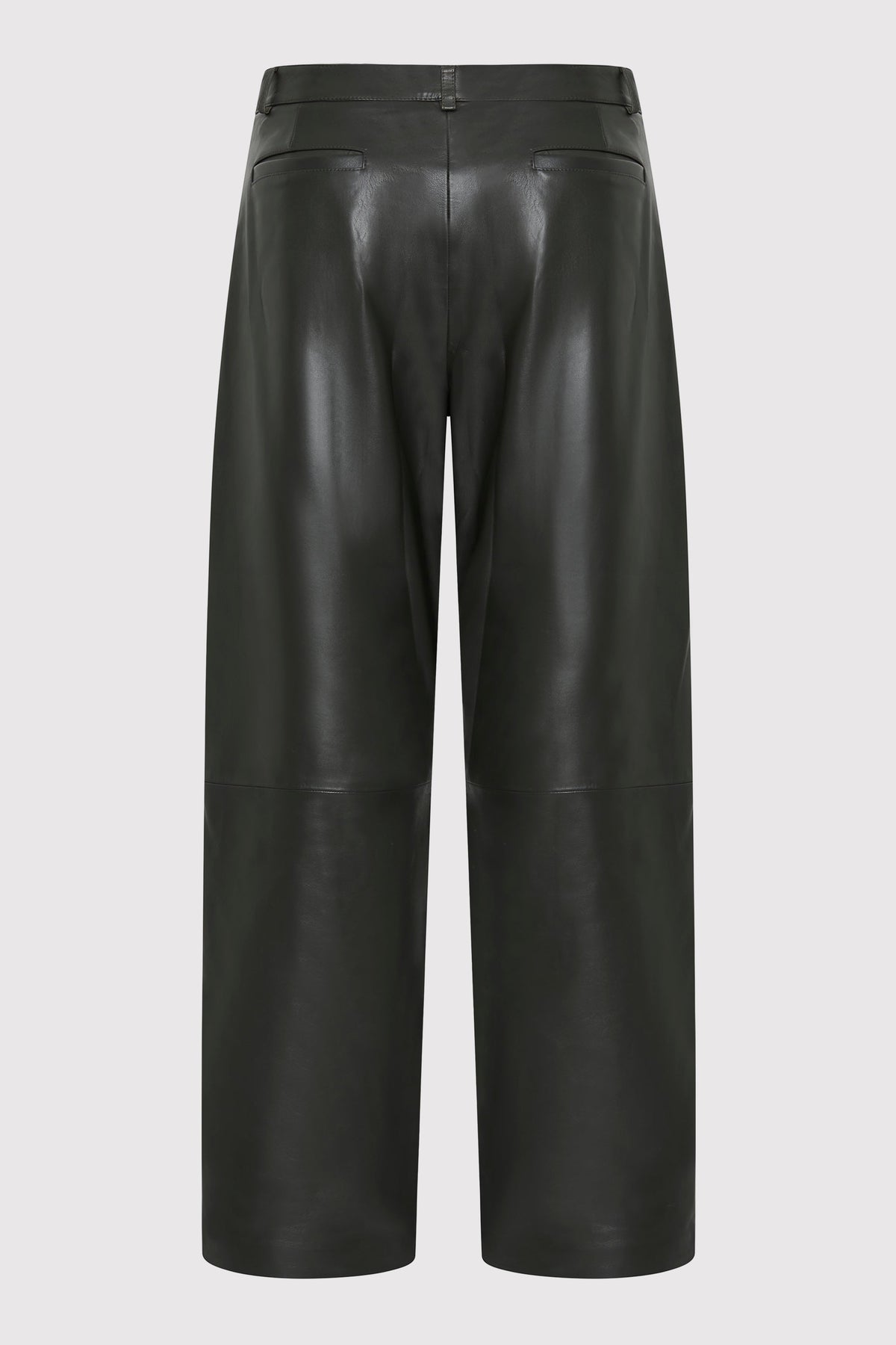 Leather Balloon Pants - Khaki