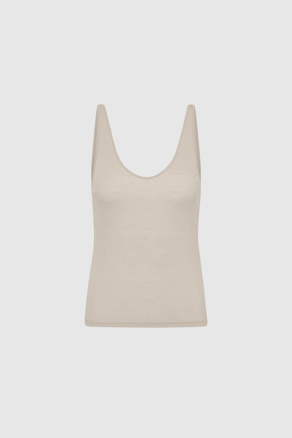 Baby Wool Scoop Cami - Soft Ash