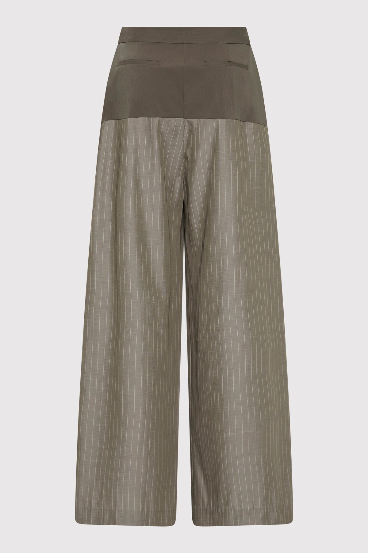 Relaxed Splice Pants - Khaki Pinstripe